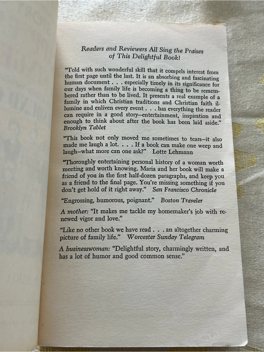 The Story of the Trapp Family Singers by Maria Augusta Trapp